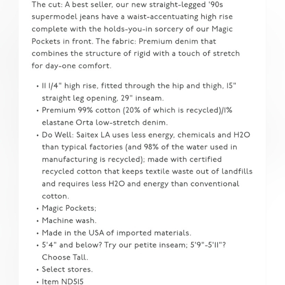 Madewell Perfect Vintage Straight Leg Jean In Danby Wash - Full Length - Picture 15 of 16